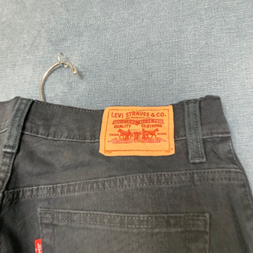 Levi's 550 Bootcut Jeans Women 12S Black Denim Cotton Stretch Casual Relaxed Fit - Picture 11 of 16